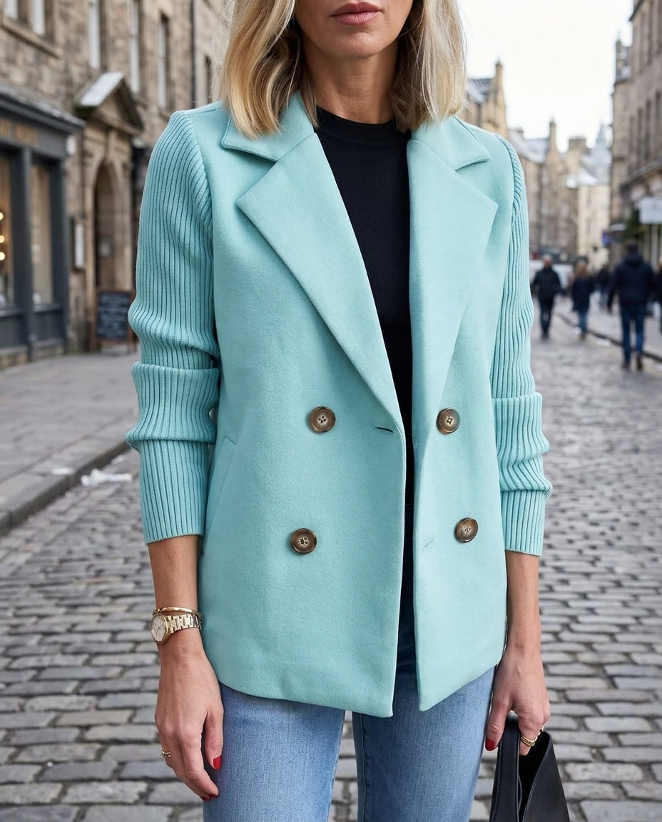 Halle Women's Knit Sleeve Blazer