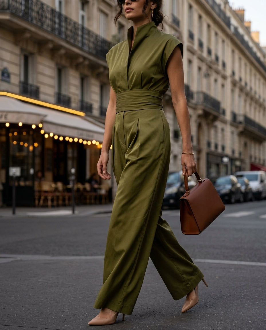 Serenite Women's Linen Cotton Jumpsuit