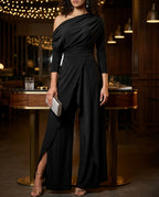 Bellemont Women's Off Shoulder Wide Leg Jumpsuit