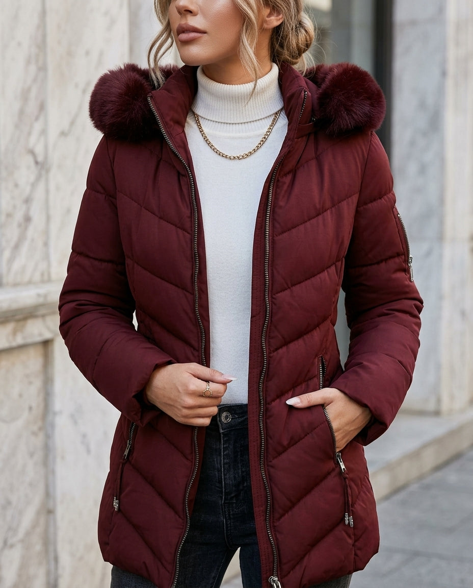 Beauchamp Women's Faux Fur Hooded Puffer Coat