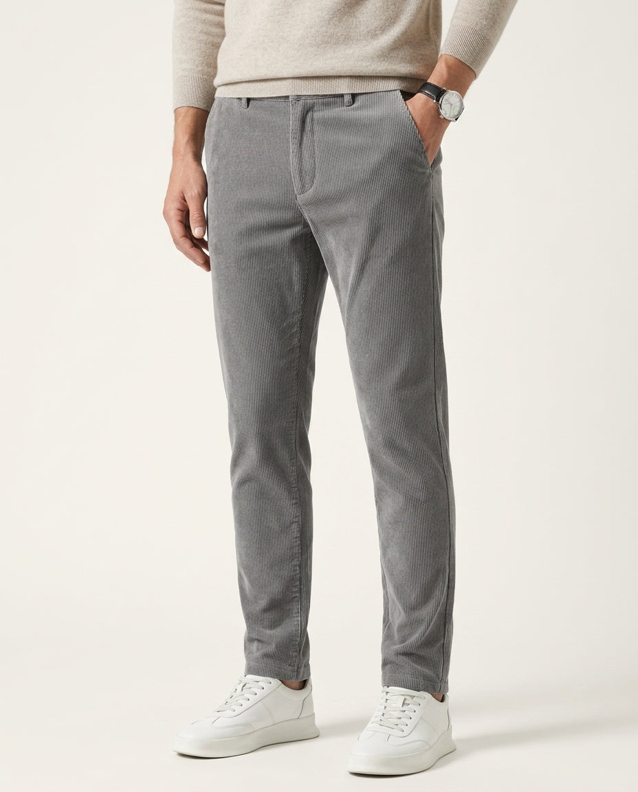 Lazari Men's Corduroy Tapered Pants