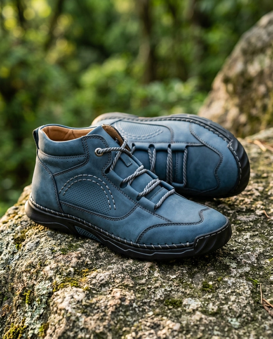 Grayson Men's Leather Perforated Chukka Boots