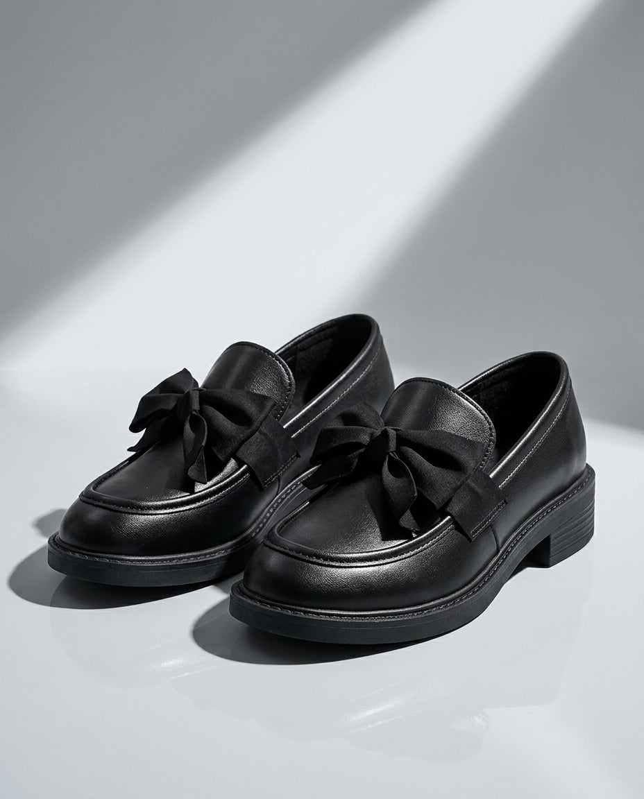 Hadley Women's Patent Leather Bow Loafers