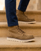 Calloway Men's Suede Moc Toe Boots