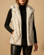Vivienne Women's Warm Winter Fur Vest