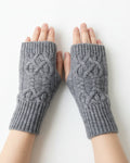Arden Women's Cable Knit Wrist Warmers