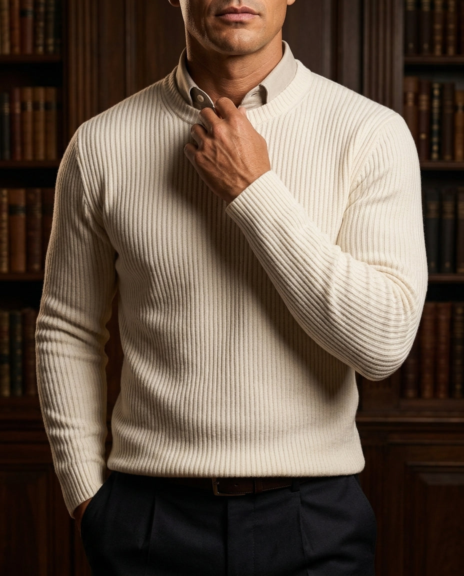 Ashfield Men's Textured Knit Sweater
