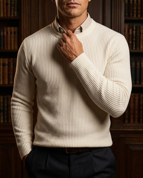 Ashfield Men's Textured Knit Sweater