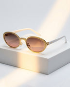 Marlowe Women's Oval Sunglasses