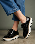 Charlotte Women's Patent Platform Oxfords
