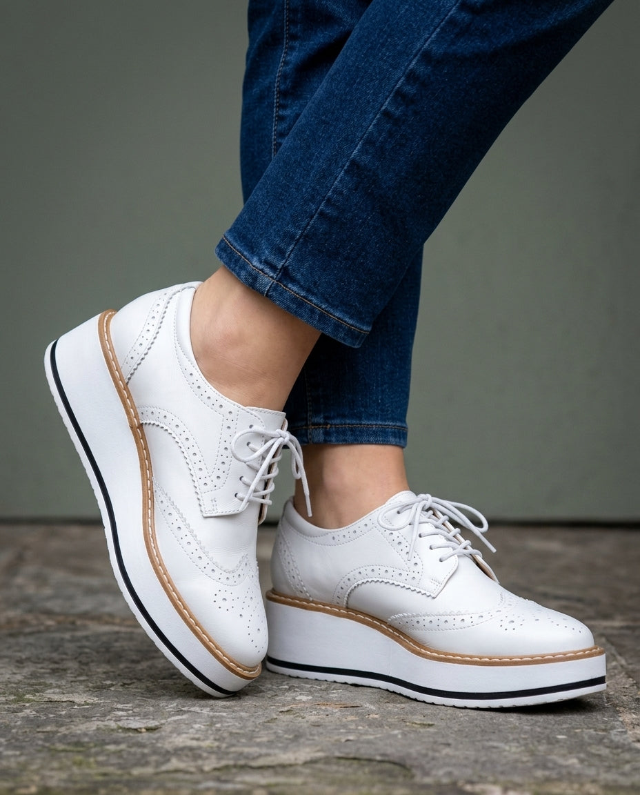 Charlotte Women's Patent Platform Oxfords