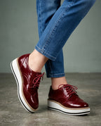 Charlotte Women's Patent Platform Oxfords