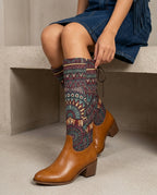 Bellamy Women's Woven Tapestry Boots
