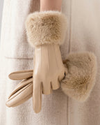 Adeline Women's Winter Fur Gloves
