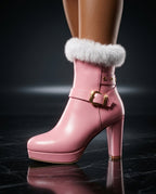 Blakely Women's Winter Fur Trim Ankle Boots