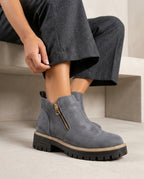 Everly Women's Suede Lugged Chelsea Boots