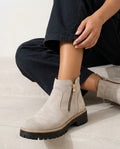 Everly Women's Suede Lugged Chelsea Boots
