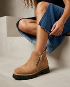 Everly Women's Suede Lugged Chelsea Boots