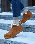 Hadley Women's Suede Fur Lined Slippers