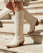 Sutton Women's Embroidered Knee High Western Boots