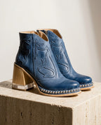 Palmer Women's Embroidered Studded Ankle Boots