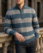 Bennett Men's Cable Knit Half Zip Sweater
