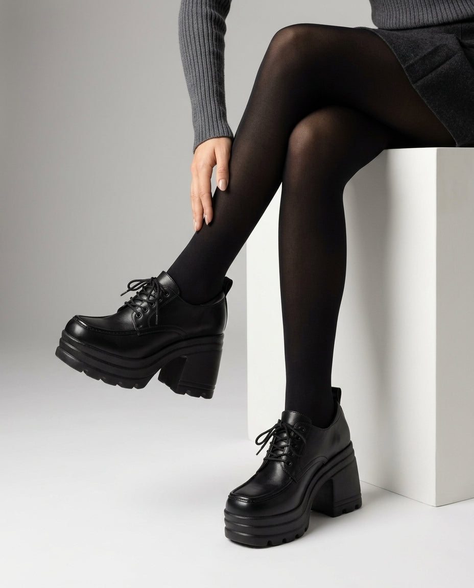 Harrison Women's Leather Platform Oxfords