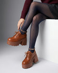 Harrison Women's Leather Platform Oxfords