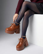 Harrison Women's Leather Platform Oxfords