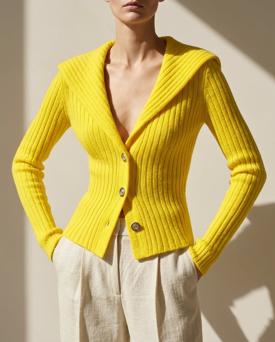 Blakely Women's Ribbed Button Cardigan