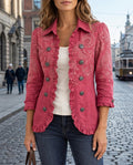 Adeline Women's Paisley Ruffle Jacket