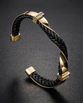 Ashford Men's Braided Leather Cuff