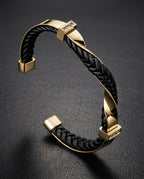 Ashford Men's Braided Leather Cuff