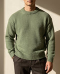Sutton Men's Textured Crew Neck Sweater