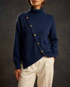 Arden Women's High Neck Wrap Sweater