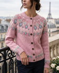 Adeline Women's Fair Isle Yoke Cardigan