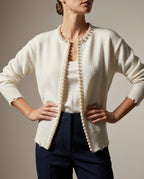 Charlotte Women's Pearl Trim Cardigan