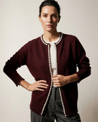 Charlotte Women's Pearl Trim Cardigan