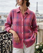 Delaney Women's Plaid Knit Shacket