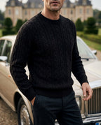 Barrett Men's Cable Knit Wool Sweater