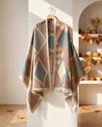 Genevieve Women's Geometric Wool Shawl