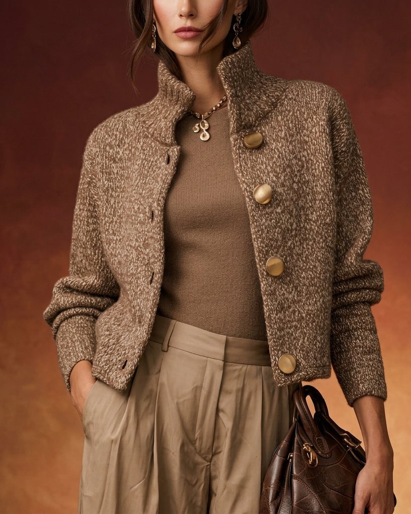 Blakely Women's Marled Knit Button Jacket