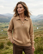 Kensington Women's Polo Collar Knit Sweater