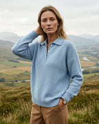 Kensington Women's Polo Collar Knit Sweater