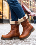 Sutton Women's Fleece Cuff Ankle Boots