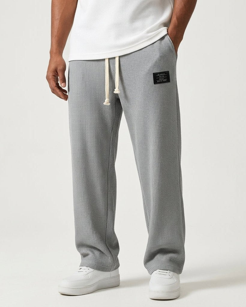 Weston Men's Waffle Knit Drawstring Sweatpants