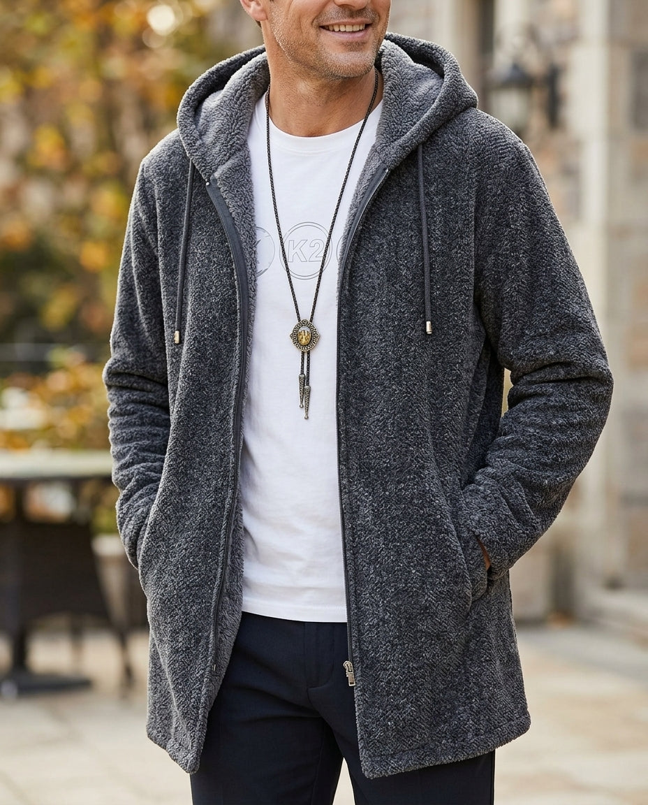 Weston Men's Fleece Lined Hooded Jacket