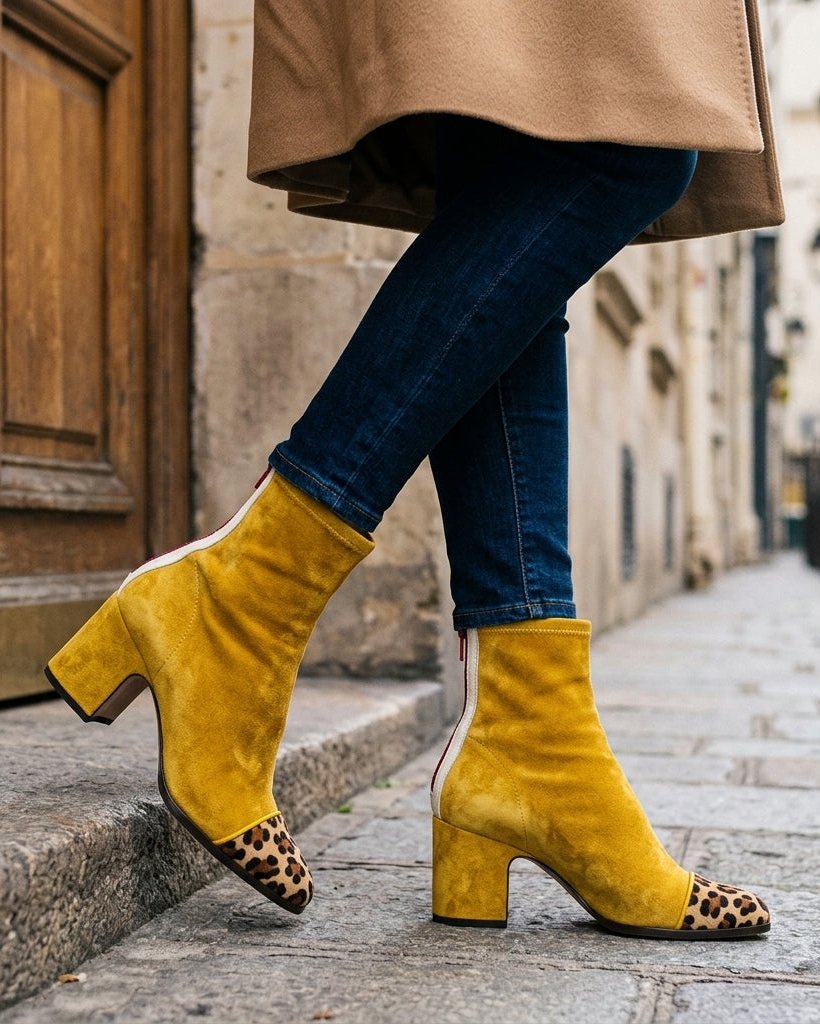 Palmer Women's Leopard Toe Ankle Boots