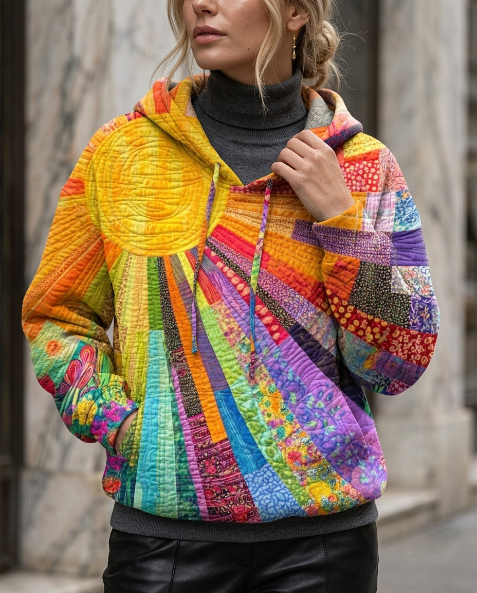Marlowe Women's Sunburst Patchwork Hoodie