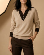 Kensington Women's Cashmere Polo Sweater